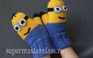 Подборка схем и описаний для вязания детских варежек