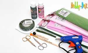 Мастер-класс – пион из фоамирана для заколки или броши