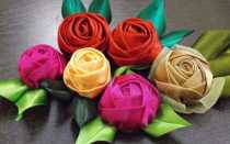 Как сделать розы из ткани — пошаговая фото инструкция к простому способу изготовления розы