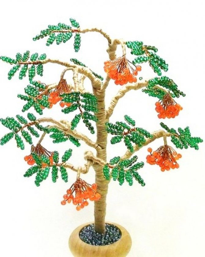 Деревья из бисера своими руками пошагово