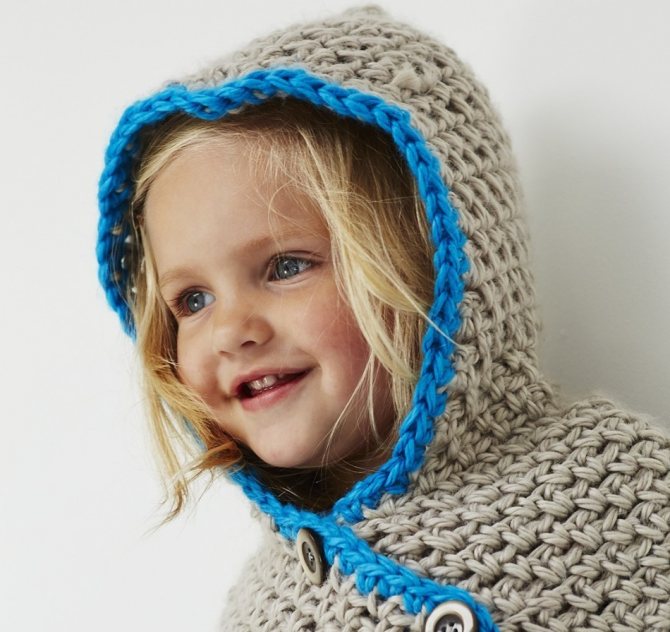 Детский шарф снуд капюшон: схема, узор, размеры описание