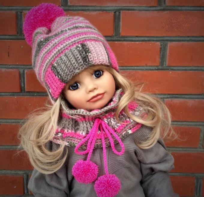 Красивый детский снуд крючком для девочки на весну, осень: схема, узор, размеры, описание