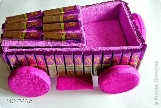 Машины из конфет своими руками: мастер-класс с пошаговыми фото