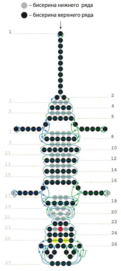 Милый котёнок из бисера