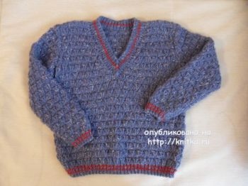 Пуловер для мальчика спицами от Светланы Шевченко