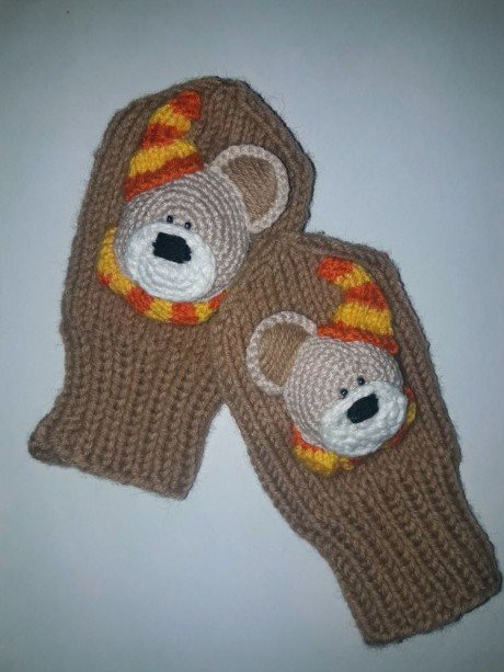 Вяжем детские варежки, пошаговое описание